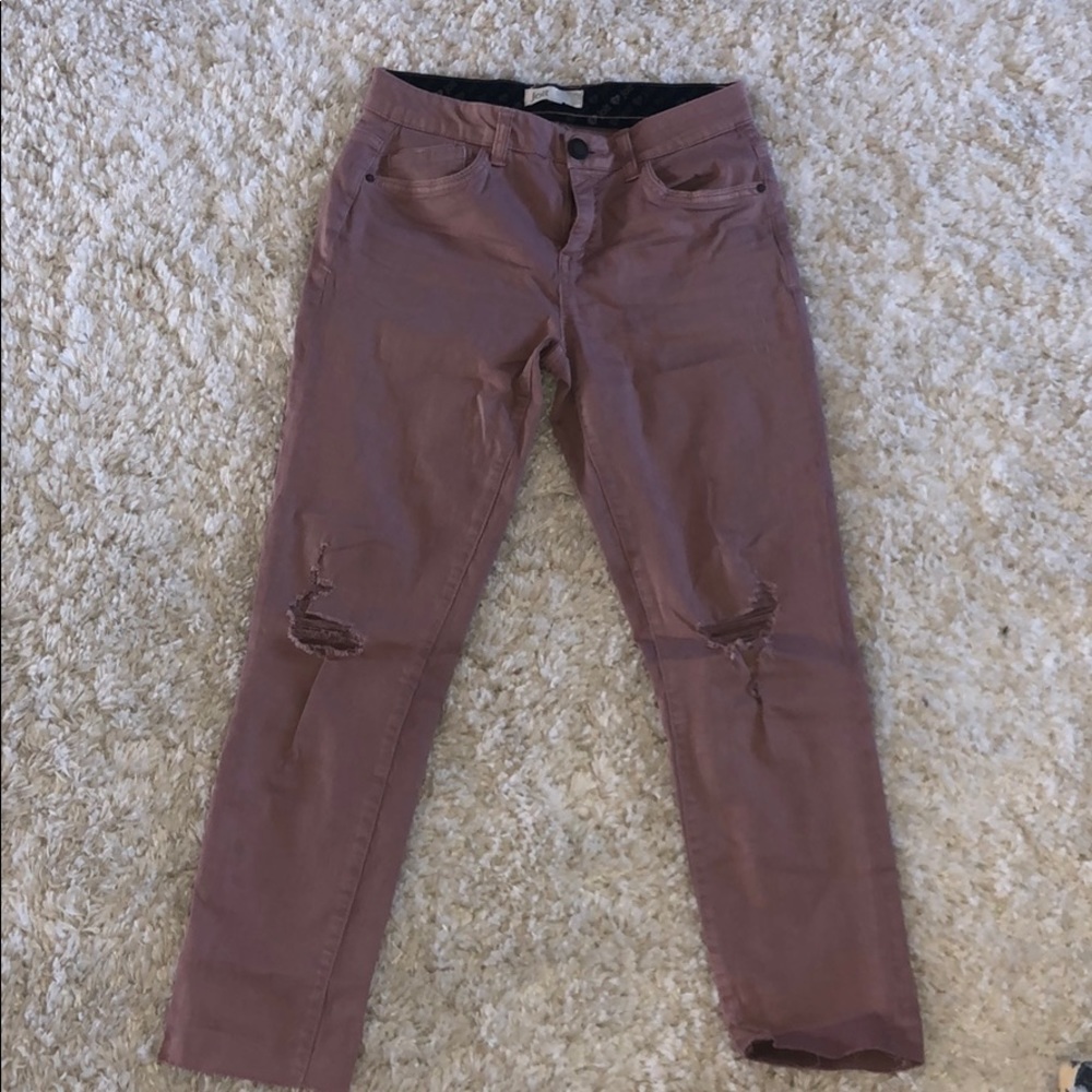 Mauve colored jeans